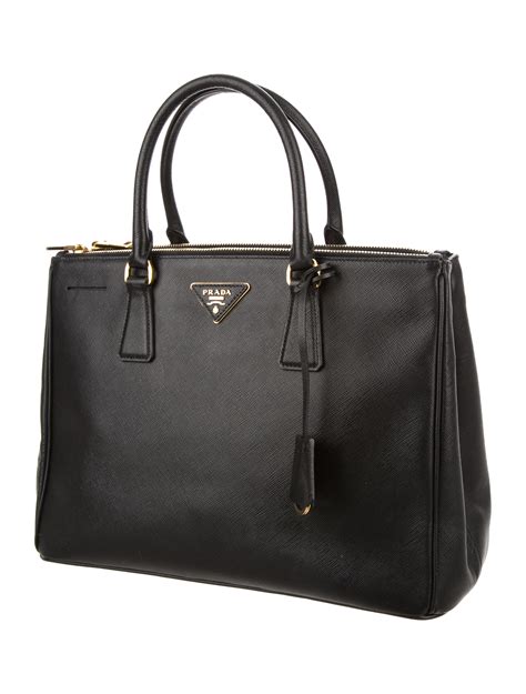 prada saffiano luxe double zip